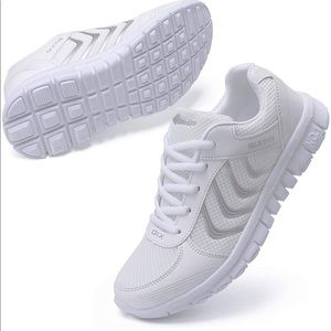 White Breathable Sneakers | Size 7